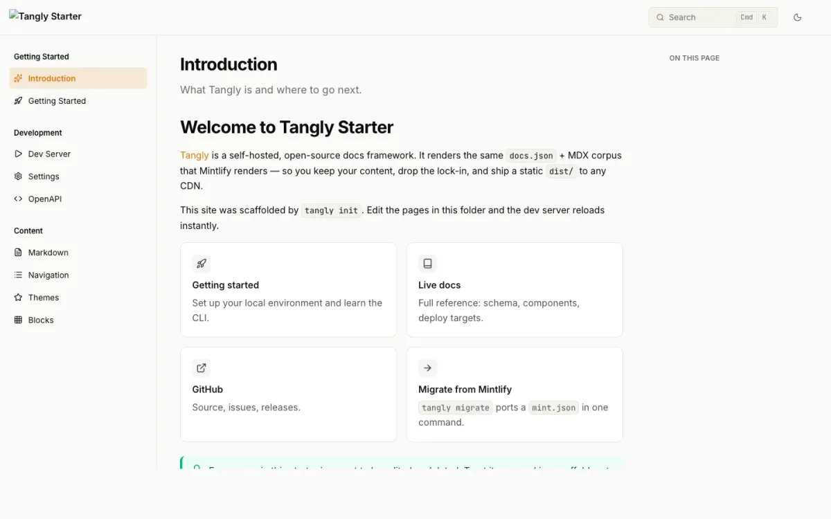Starter theme — live demo
